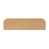 Shorwell Oak 130cm Slatted TV Unit