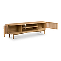 Shorwell Oak 180cm Slatted TV Unit from Roseland Furniture