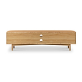 Shorwell Oak 180cm Slatted TV Unit