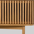 Shorwell Oak 180cm Slatted TV Unit