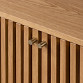 Shorwell Oak Slatted Large Sideboard Cabinet