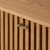 Shorwell Oak Slatted Large Sideboard Cabinet