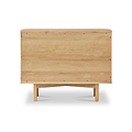Shorwell Oak Slatted Small 2 Door Sideboard Cabinet