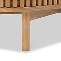 Shorwell Oak Slatted Small 2 Door Sideboard Cabinet