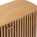 Shorwell Oak Slatted Small 2 Door Sideboard Cabinet