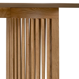 Shorwell Oak Slatted Oval Dining Table
