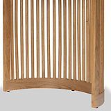 Shorwell Oak Slatted Oval Dining Table