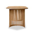 Shorwell Oak Slatted Oval Dining Table for 8 people