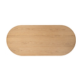 Shorwell Oak Slatted Large Oval Dining Table