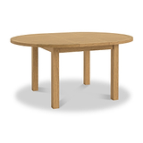Broadway Oak 120-160cm Round Extendable Dining Table from Roseland Furniture
