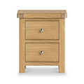 Portland Oak 2 Drawer Bedside from Roseland Furniture