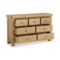 Portland Oak 3 Over 4 Drawer Chest from Roseland Furniture