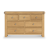 Portland Oak 3 Over 4 Drawer Chest from Roseland Furniture