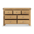 Portland Oak 3 Over 4 Drawer Chest from Roseland Furniture