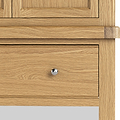 Portland Oak 1 Drawer Double Wardrobe from Roseland Furniture