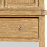 Portland Oak 1 Drawer Double Wardrobe from Roseland Furniture