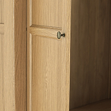 Portland Oak 1 Drawer Double Wardrobe from Roseland Furniture