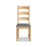 Portland Oak Dining Chair with Cushion from Roseland Furniture