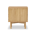 Shorwell Oak Slatted 2 Door Bedside Table