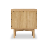 Shorwell Oak Slatted 2 Door Bedside Table