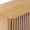 Shorwell Oak Slatted 2 Door Bedside Table