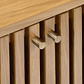 Shorwell Oak Slatted 2 Door Bedside Table