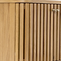 Shorwell Oak Slatted 2 Door Bedside Table