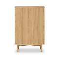 Shorwell Oak Slatted 2 Drawer 2 Door Cabinet
