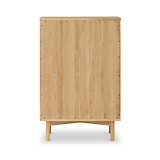Shorwell Oak Slatted 2 Drawer 2 Door Cabinet