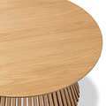 Shorwell Oak Slatted Round Coffee Table