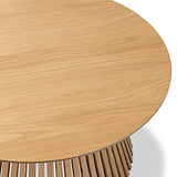 Shorwell Oak Slatted Round Coffee Table