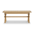 Portland Oak 200cm Cross Legged Dining Table from Roseland Furniture