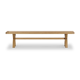 Portland Oak 200cm Dining Bench from Roseland Furniture