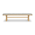 Portland Oak 200cm Dining Bench from Roseland Furniture