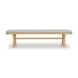 Portland Oak 200cm Dining Bench from Roseland Furniture