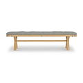 Portland Oak 200cm Dining Bench from Roseland Furniture