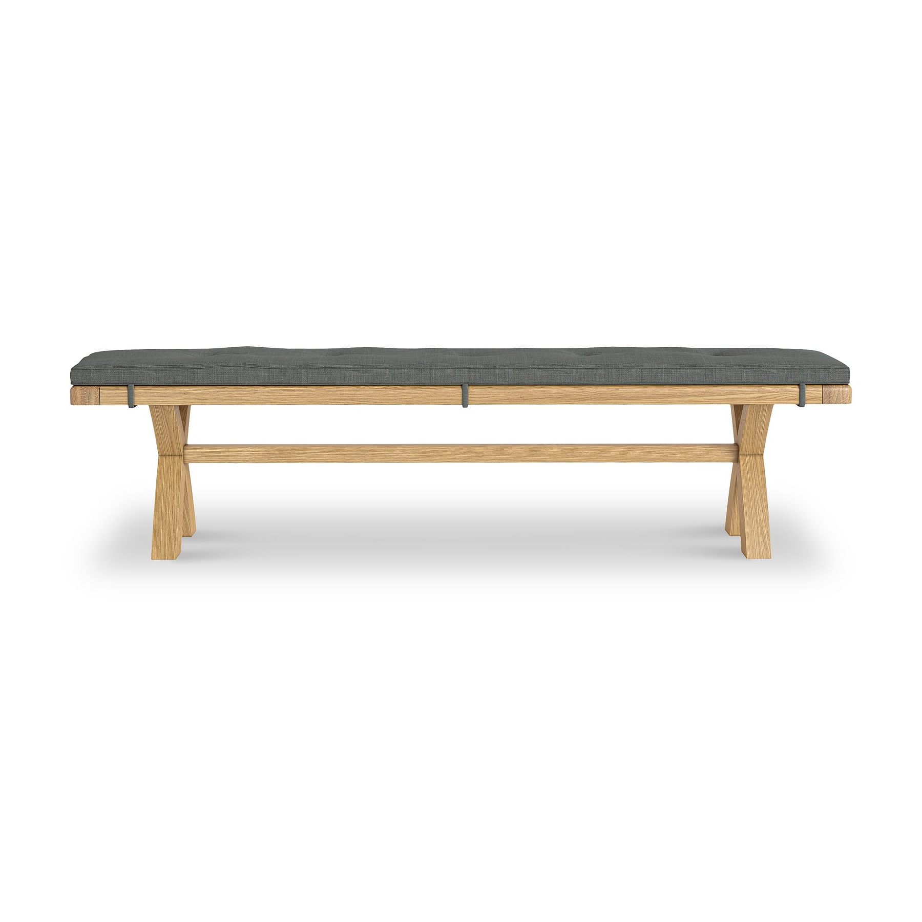 Portland Oak 200cm Dining Bench from Roseland Furniture