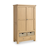 Portland-Oak-5-Drawer-Larder from Roseland Furniture