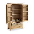 Portland Oak 5 Drawer Larder from Roseland Furniture