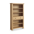 Portland Oak 5 Shelf Large Bookcase from Roseland Furniture