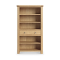 Portland Oak 5 Shelf Large Bookcase from Roseland Furniture
