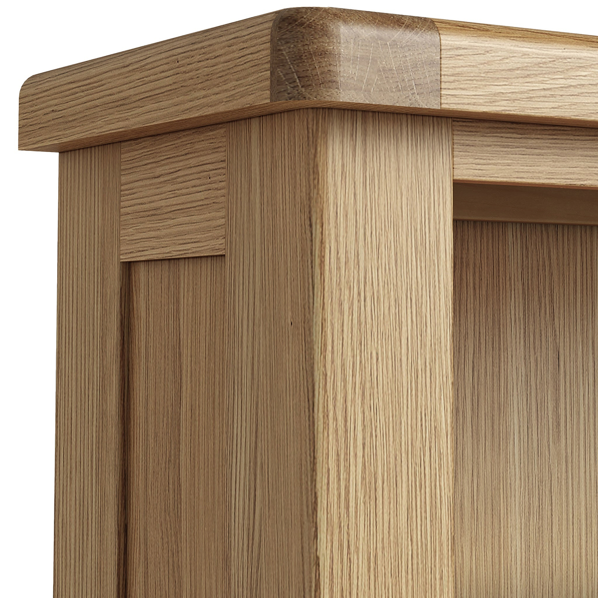 Portland Oak 5 Shelf Large Bookcase from Roseland Furniture