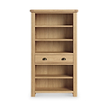 Portland Oak 5 Shelf Large Bookcase from Roseland Furniture