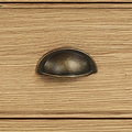 Portland Oak 5 Shelf Slim Bookcase from Roseland Furniture
