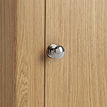 Portland Oak 2 Door Corner Display Unit from Roseland Furniture