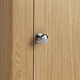 Portland Oak 2 Door Corner Display Unit from Roseland Furniture
