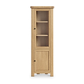 Portland-Oak-2-Door-Corner-Display-Unit from Roseland Furniture