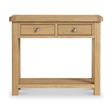 Portland Oak 2 Drawer Console Table from Roseland Furniture