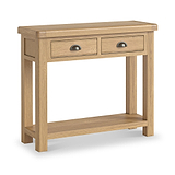 Portland-Oak-2-Drawer-Console-Table from Roseland Furniture