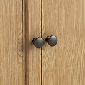 Portland Oak bronze round handles